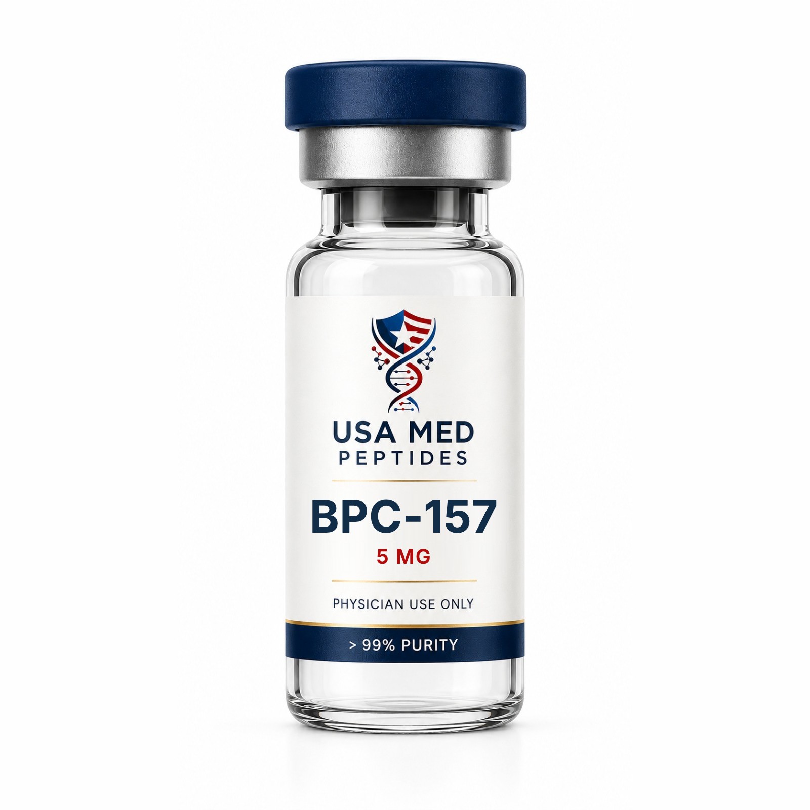 USA Med Peptides BPC-157 label and vial